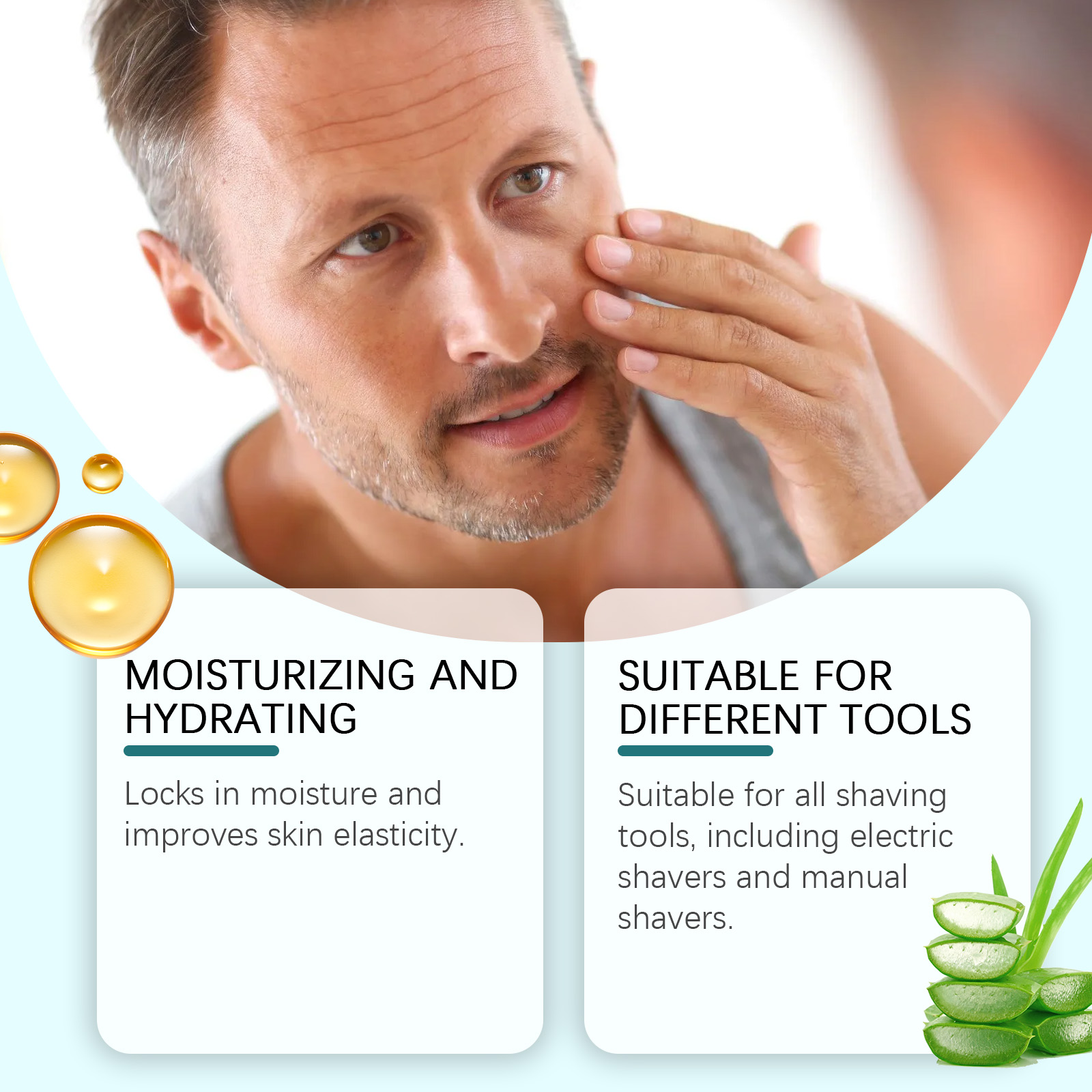 50ml Aloe Shaving Mousse for M - Shaving Cream recension och pris