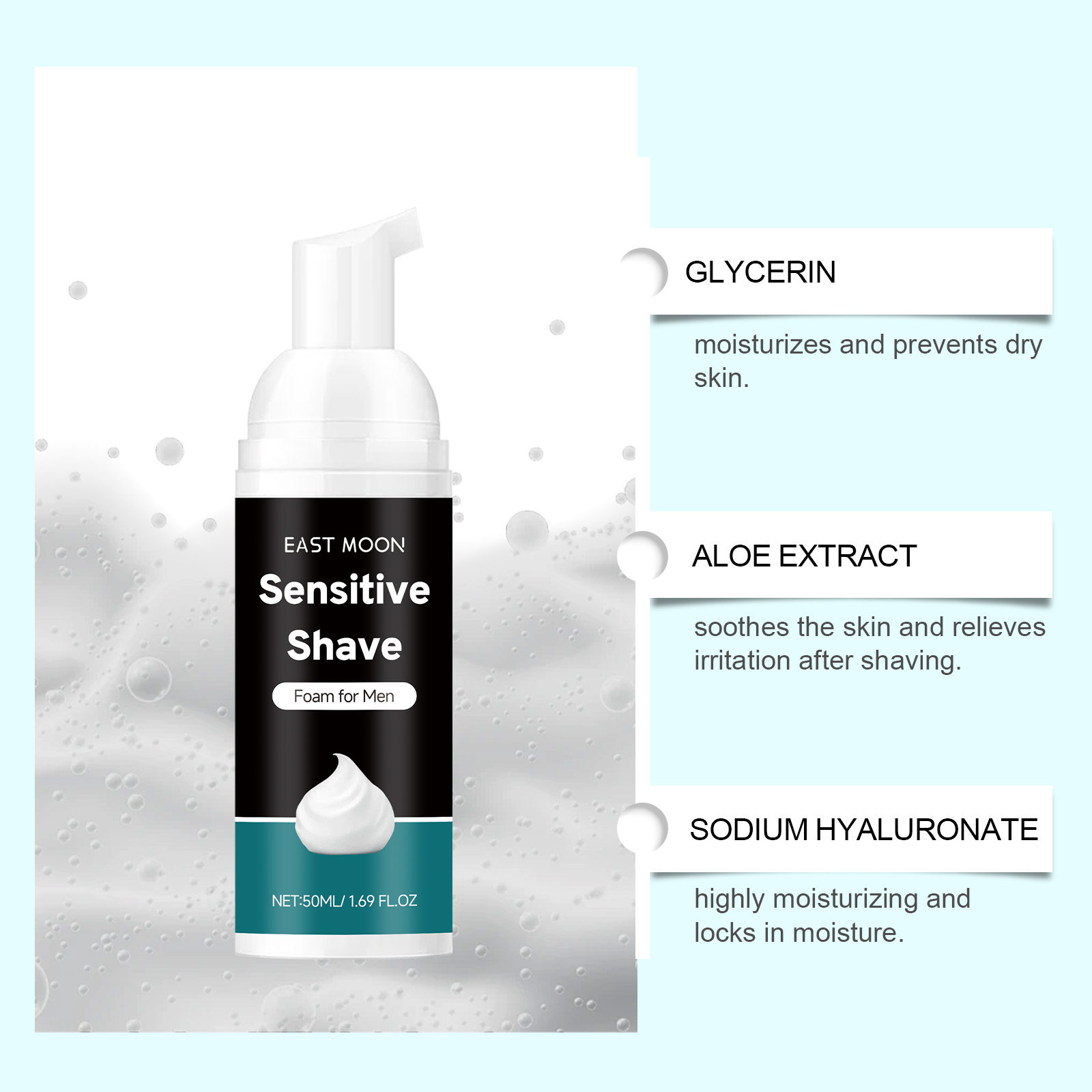 50ml Aloe Shaving Mousse for M - Shaving Cream recension och pris