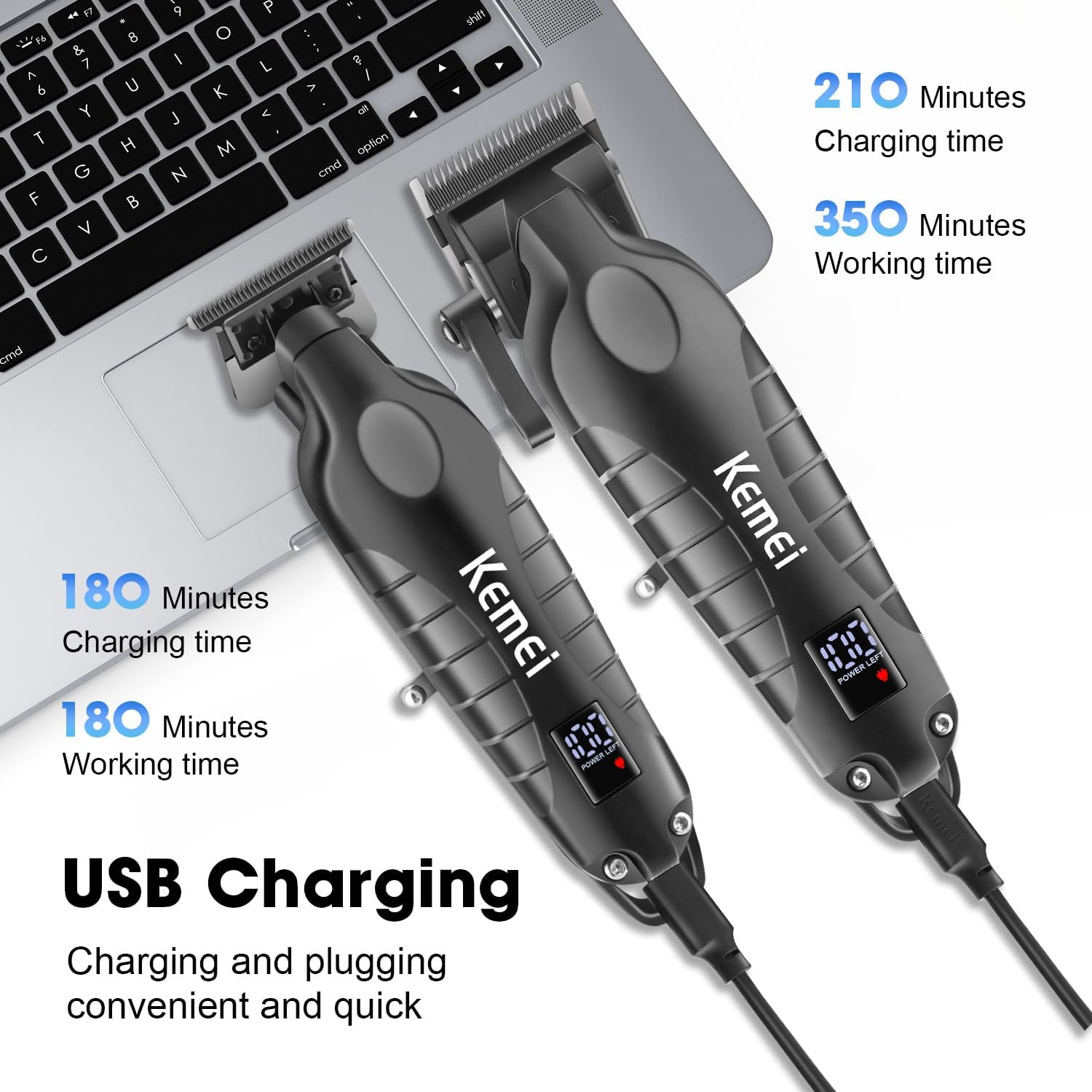 Kemei Hair Clipper Kit for Men - Electric Shaver Rotary recension och pris