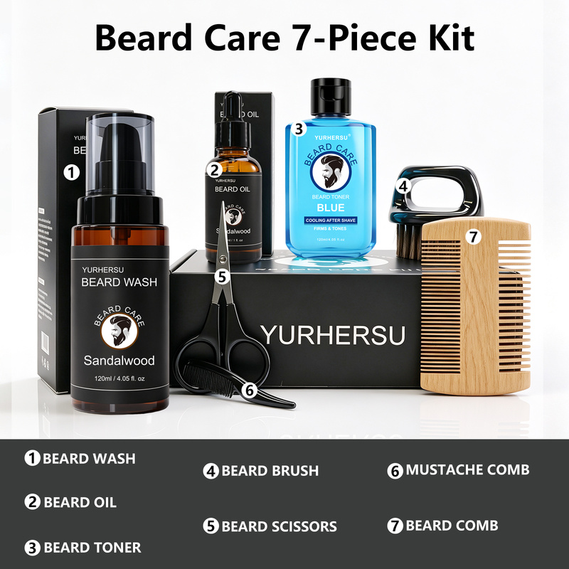 Beard grooming kit (7 pieces)3 - Grooming Kit recension och pris