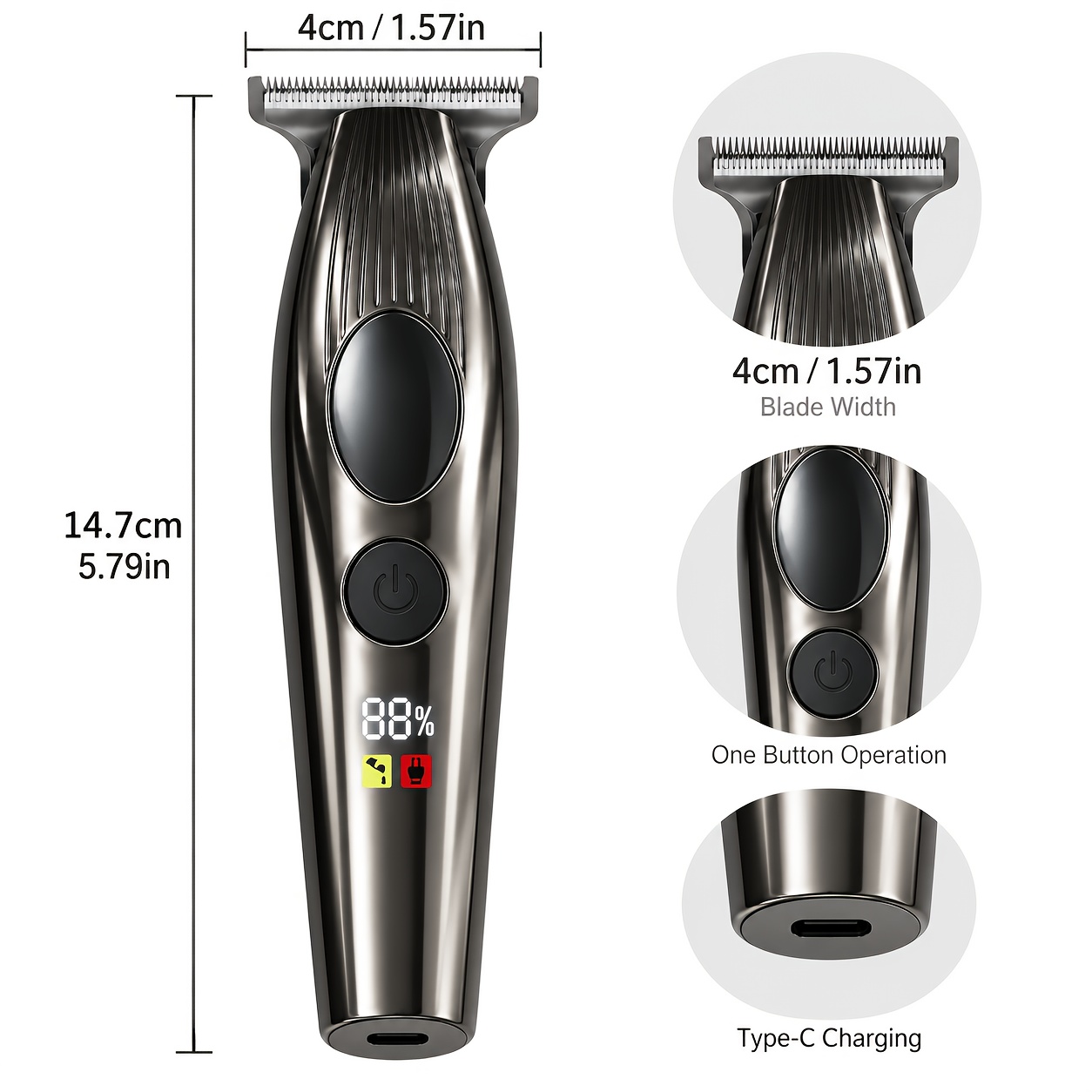 High-End Electric Hair Clipper - Grooming Kit recension och pris