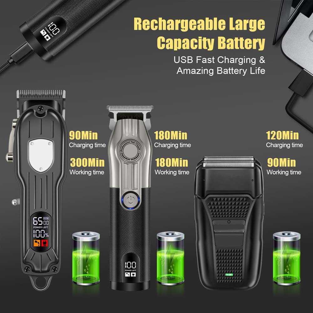 Professional Barber Hair Clipp - Electric Shaver Rotary recension och pris