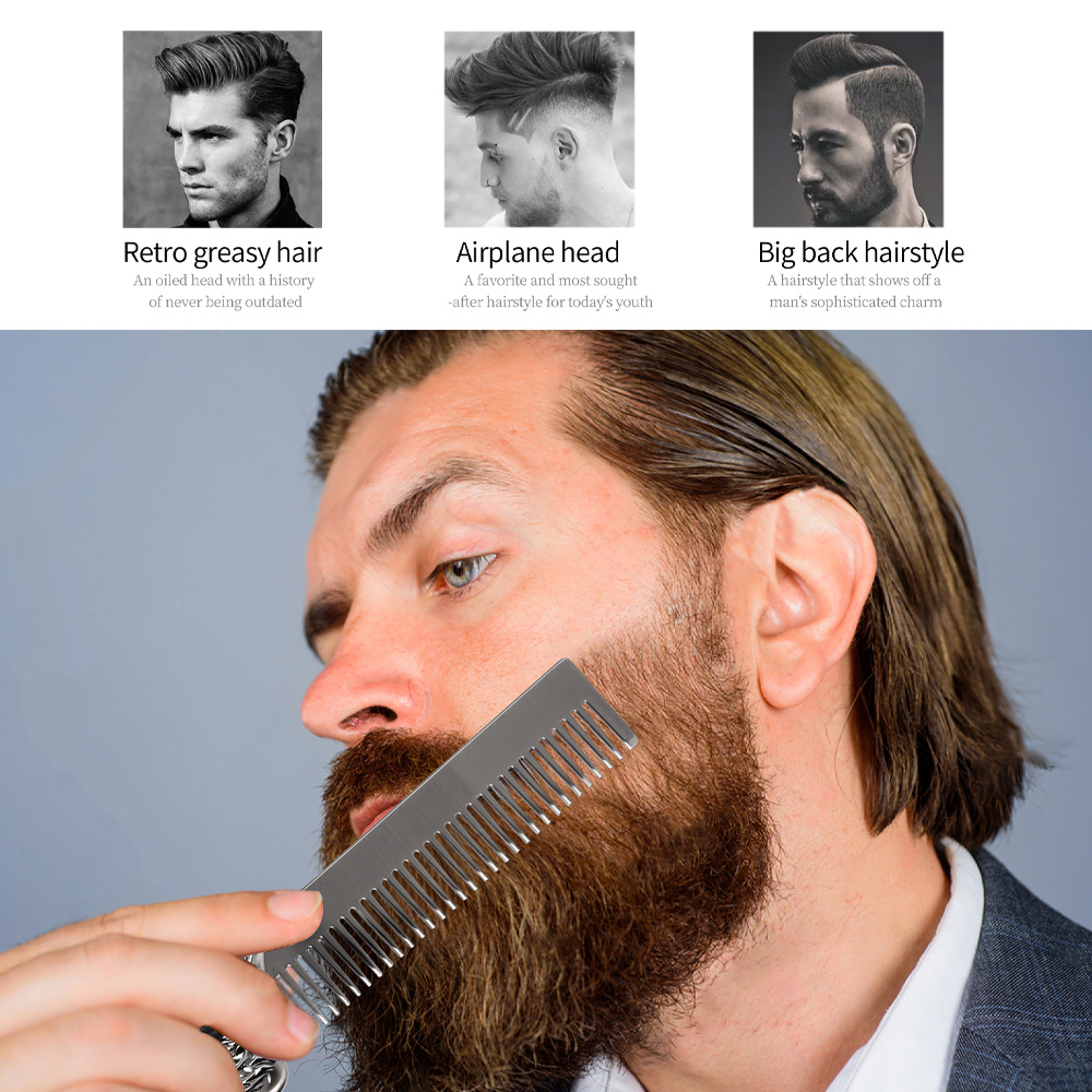 Men Vintage Beard & Hair Comb  - Men'S Grooming Hairstyles recension och pris